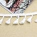 Yalulu 5Yards White/Black/Beige Cotton Lace Tassel Fringe Lace Trim Ribbons Sewing Cloth Crafts Accessories&Home Party Decoration (Black)