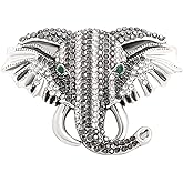 Elephant Crystal Brooch Pin Rhinestone Animal Elephant Suit Pin Elephant Lapel Pin Badge Jewelry for Women Men Birthday Gifts