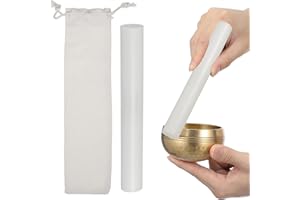 DECHOUS Sound Bowl Striker Acrylic Mallet with Rubber Grip, for Yoga and Meditation Room Use, Lightweight