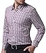 Paul Jones®Men's Oktoberfest Shirt Long Sleeve Dress Shirt Button Down Purple Plaid M