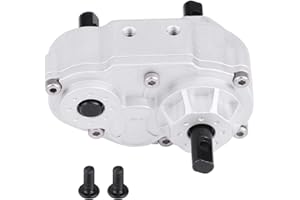 Gearbox Transfer Case with Mount,Model Vehicle Accessory Metal Transfer Case for SCX10 / Gelande II D90 1/10 RC Crawler Car