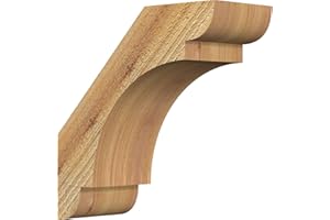 Ekena Millwork BRC04X10X10OLY00RWR 4"W x 10"D x 10"H Olympic Rough Sawn Knee Brace, Western Red Cedar