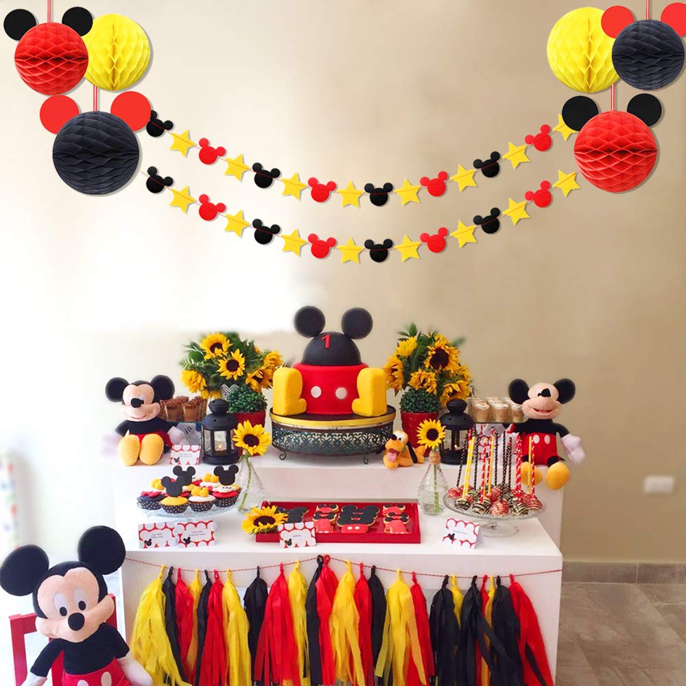 Mickey Mouse Party Decoration Kit, Colorful Mickey Paper