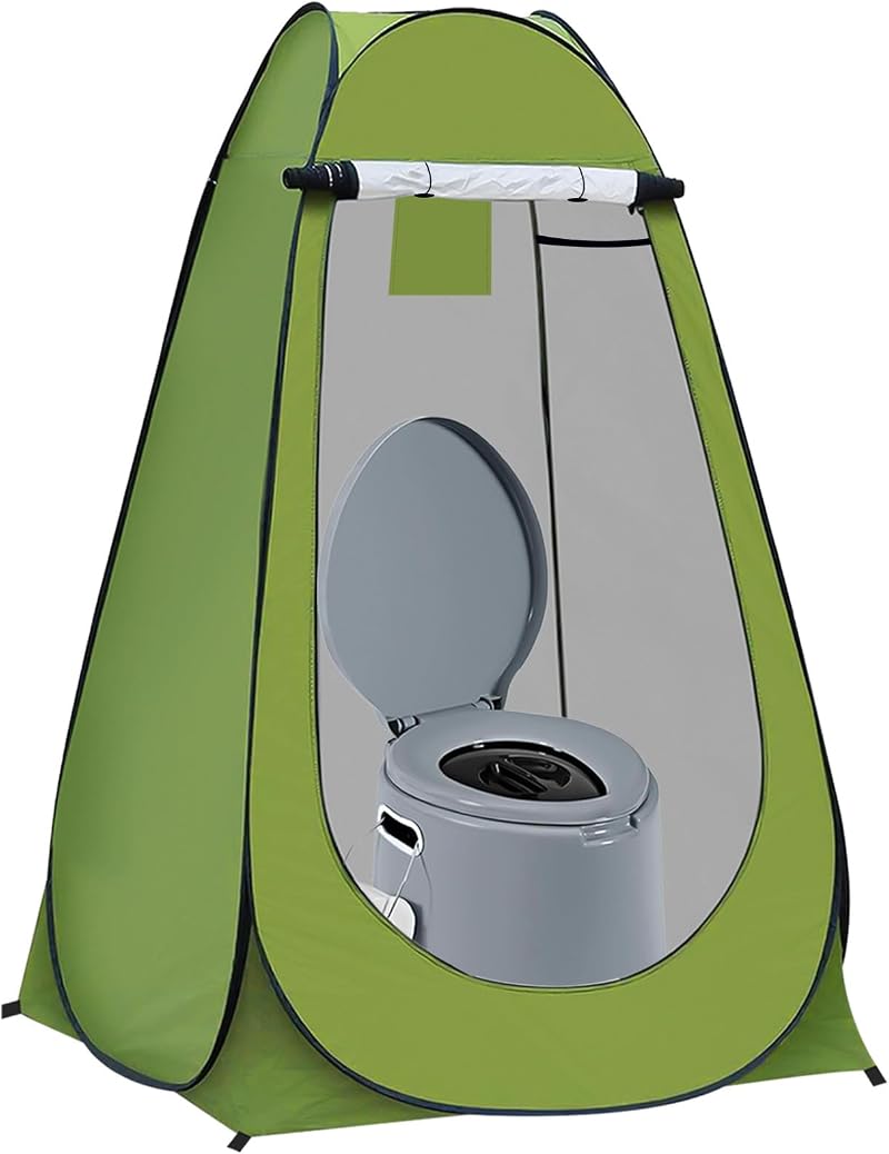 Denny International Portable Pop Up Privacy Tent Green Camping Shower Changing