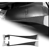 AIRSPEED Carbon Fiber for BMW Z4 E85 E86 2003 2004 2005 2006 2007 2008 Car Rear Center Console Backrest Storage Box Both Side Decorative Panel Cover Interior Accessories, Black