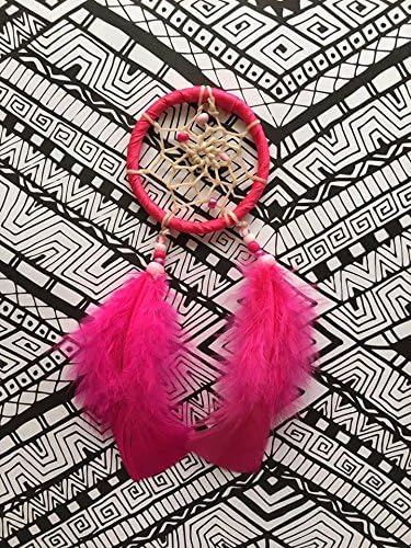 Pink Dreamcatcher - Rear view Mirror Accessory - FREE SHIPPING - Car Dream Catcher