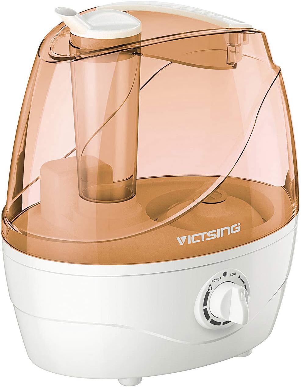 Homasy 2.2L Cool Mist Humidifiers, Quiet Ultrasonic Humidifiers for Bedroom Baby, Easy to Clean Baby Humidifier, Last Up to 24 Hours, Auto Shut-Off, Anti-Slip Handle, Adjustable Mist Output