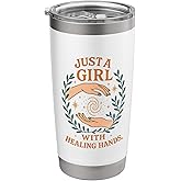 Just A Girl With Healing Hands Stainless Steel Insulated Tumbler