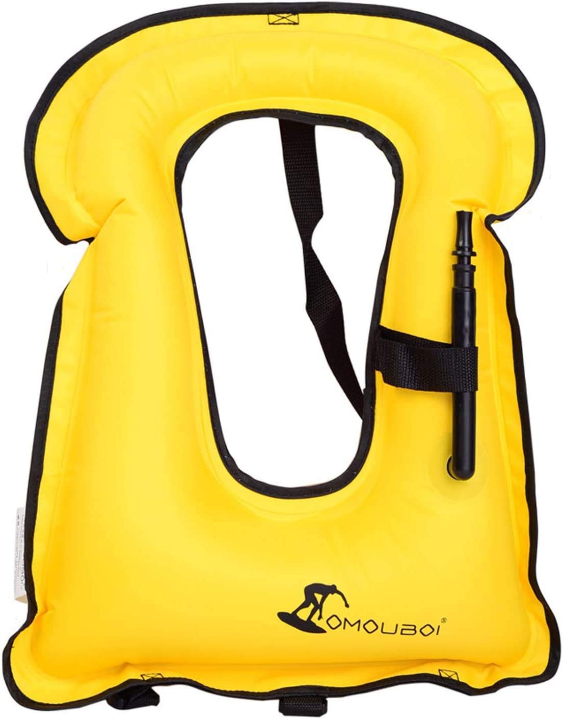 FORWEWAY Snorkel Vest Inflatable Buoyancy Vests for Portable Kayaking Buoyancy Vest for Drift Rescue,Rowing,Sailing,Snorkeling,Swimming,Outdoor Water (Yellow) — image 1