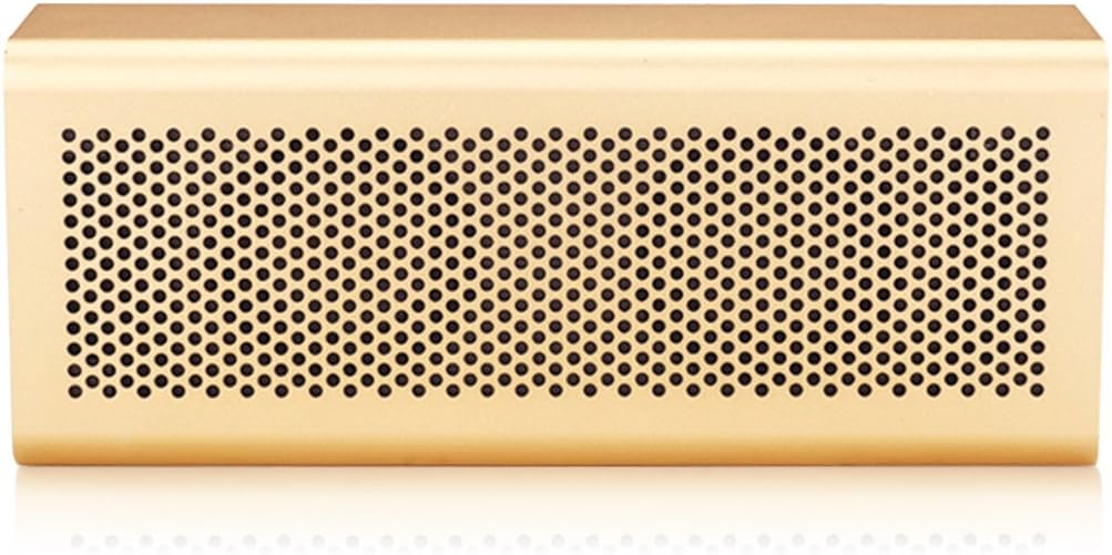 ReFeng Portable Classic HD Wireless Rechargeable Bluetooth 4.0 Speaker with Premium Aluminum Tough Built Finish,Hi-Fi stereo with built-in microphone,TF Card/USB for Indoor & Outdoor Use - Gold