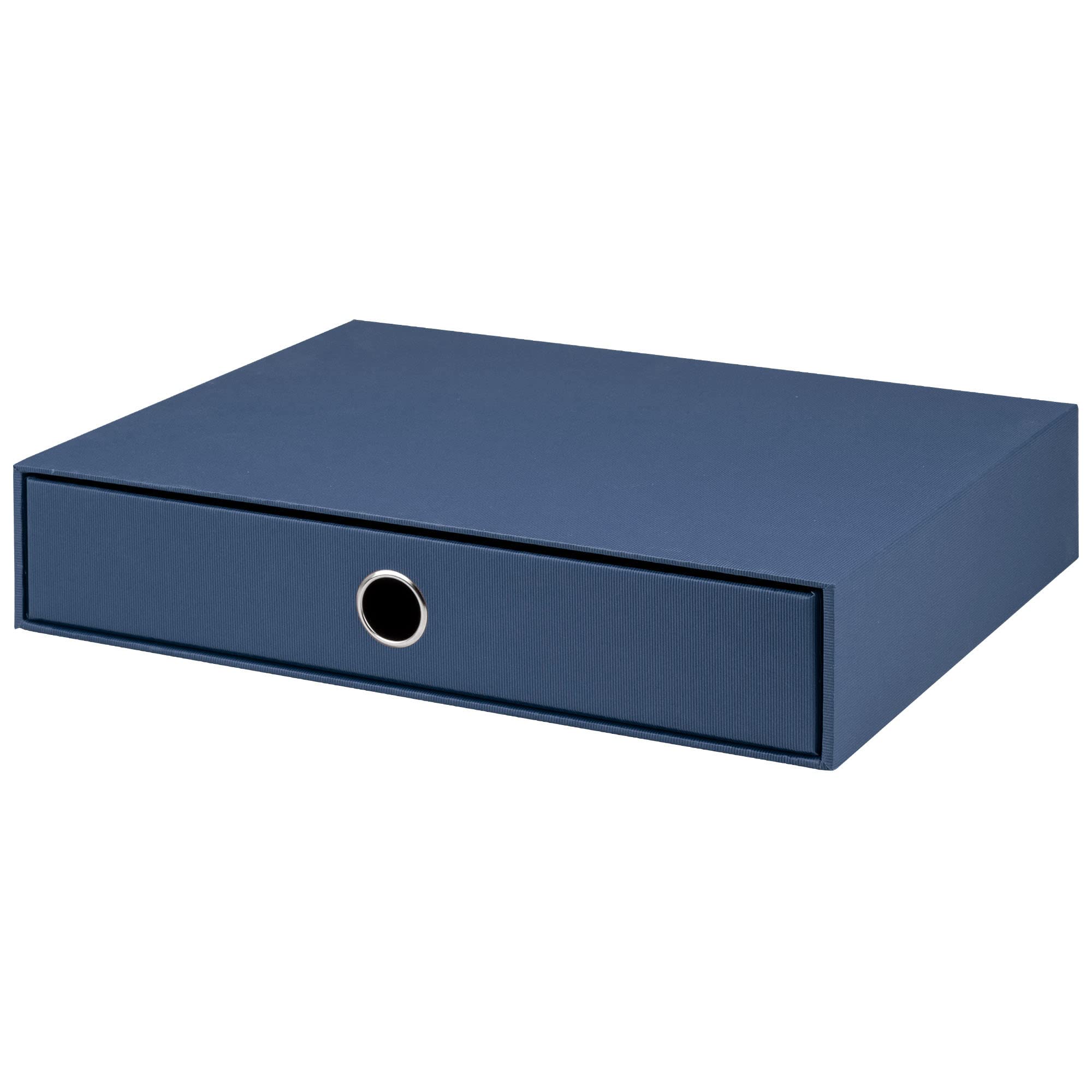 Rössler Soho 1 Drawer Filing Storage Box for A4 - Navy Blue