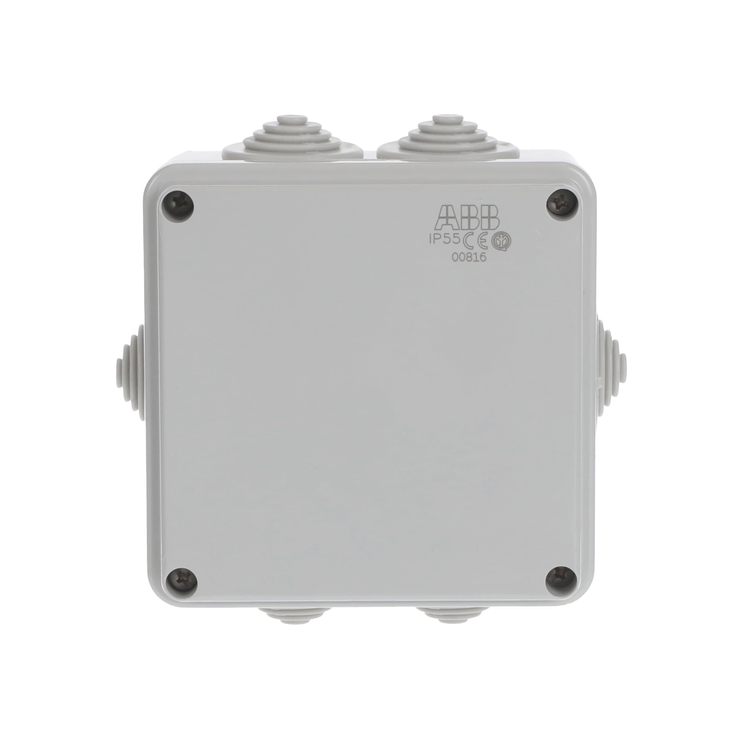 ABB IP44 Water Resistant Electric Cable Connector Unit • Adaptable T Box • Indoor/Outdoor • 100 x 100 x 50mm