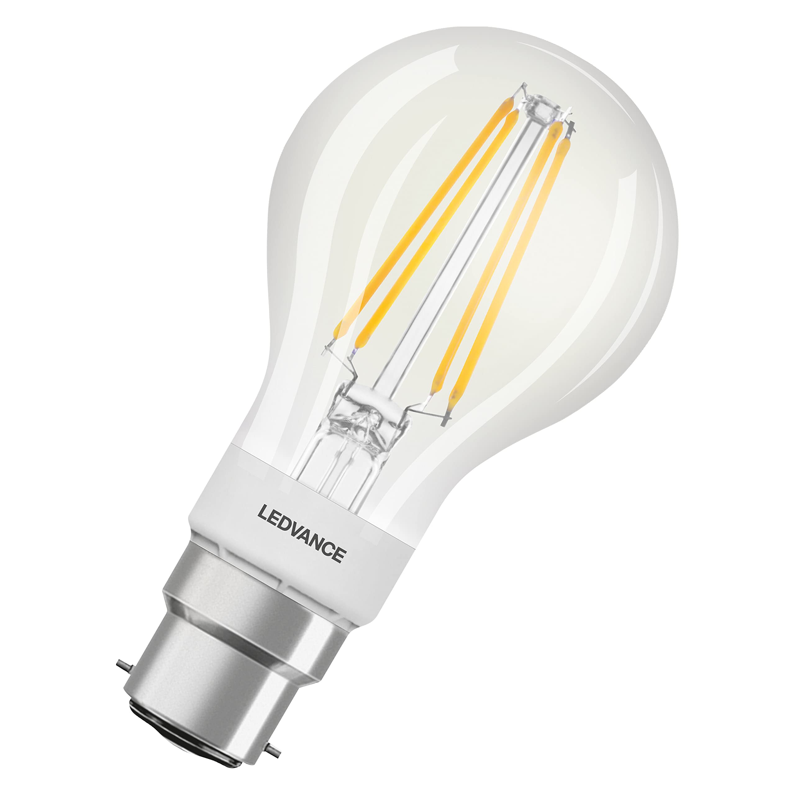 LEDVANCE LED lamp | B22 | Warm White | 2700 K | 6W=60W | Smart+ Filament Classic Dimmable