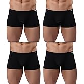 Gudan Mens Silky Underwear Short Leg Boxer Briefs Pack Health to Wear