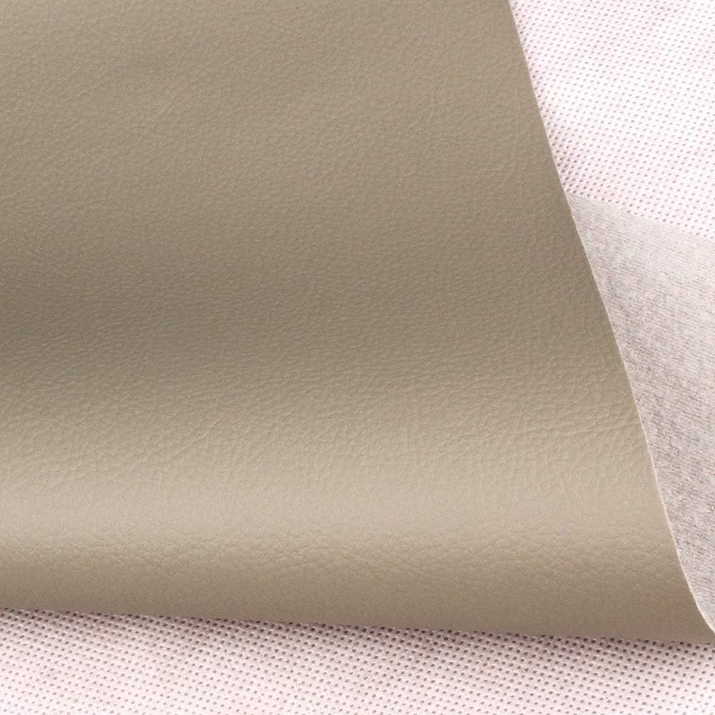 Leatherette Soft Texture Feel Faux Leather Material, Heavy Duty Vinyl Upholstery Fabric, for Car Seat Sofa Furniture Jackets Handbag (Color : Gray, Size : 1.38X4m(4.53X13.12ft))