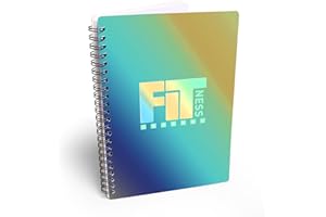 POWERFENG Fitness Journal Workout Log Book: Workout Planner for Women & Men - Gym Tracker Notebook for Weight Exercise Training (Blue)