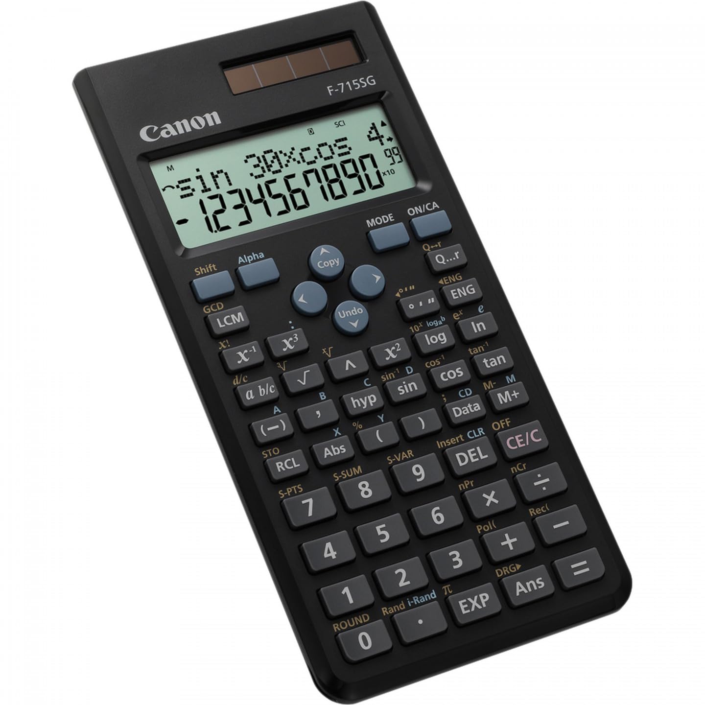 Canon F-715SG Calculator (Black) - Reliable, sustainable Scientific calculator