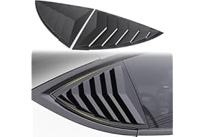 YJMOTOR for Model Y Side Window Louver Cover Sport Style for Tesla Model Y 2021 2022 2023 2024 2025 Juniper Accessories 2Pcs(Glossy Black)