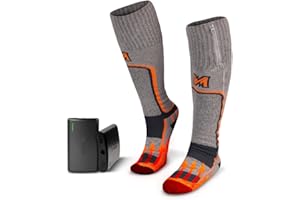 Fieldsheer Merino Wool Heated Socks for Men with Bluetooth Control, Adjustable Heat Settings, Arch Support & Cushioning