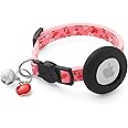 LAFAYI Airtag Cat Collar Breakaway with Bells & Fruit Pendants,Safety Kitten Collar with Apple Air Tag Holder and for Girl Boy Cats,Pet Accessories,Gifts(Apples)