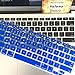 Valawy Silicone Ultrathin Keyboard Cover for MacBook Pro 13-Inch/15-Inch/17-Inch (with or without Retina Display), iMac and MacBook Air 13-Inch, Dark Blue