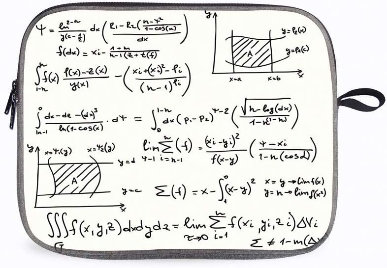 Graphs Proof Scientific Field 14” Laptop Sleeve Bag Compatible with MacBook Pro,MacBook Air,Notebo