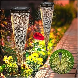 Zonne-tuinverlichting op zonne-energie, holle gesneden lichten, buiten, waterdicht, decoratief spel landschap gazon lamp…