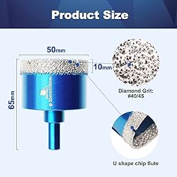 Dry Diamond Core Drill Bit Set,BRSCHNITT 2 Inch