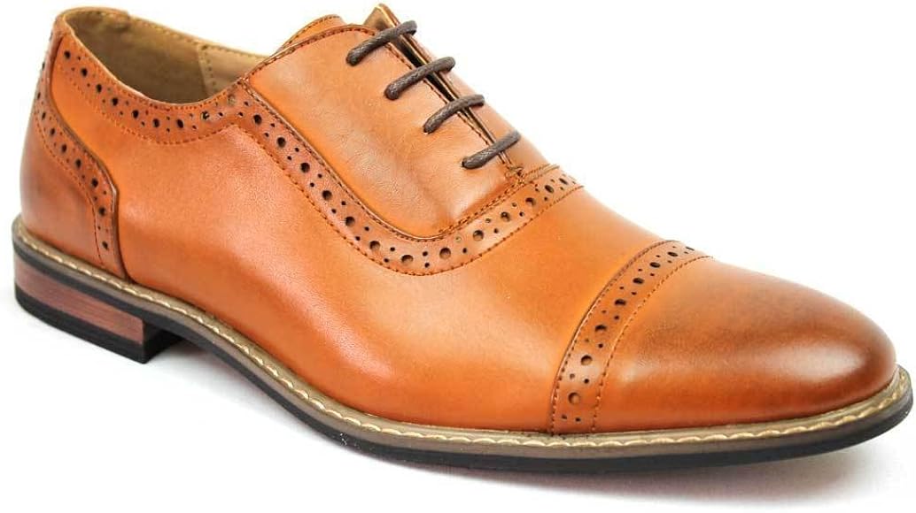 cognac oxford shoes