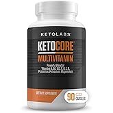 Ketocore Keto Vitamins | Keto Multivitamin for Men & Women | Keto Supplements & Carnivore Diet Supplements, Keto Friendly Multivitamin | No Keto Flu | Rich in Magnesium & Potassium | 90 Capsules