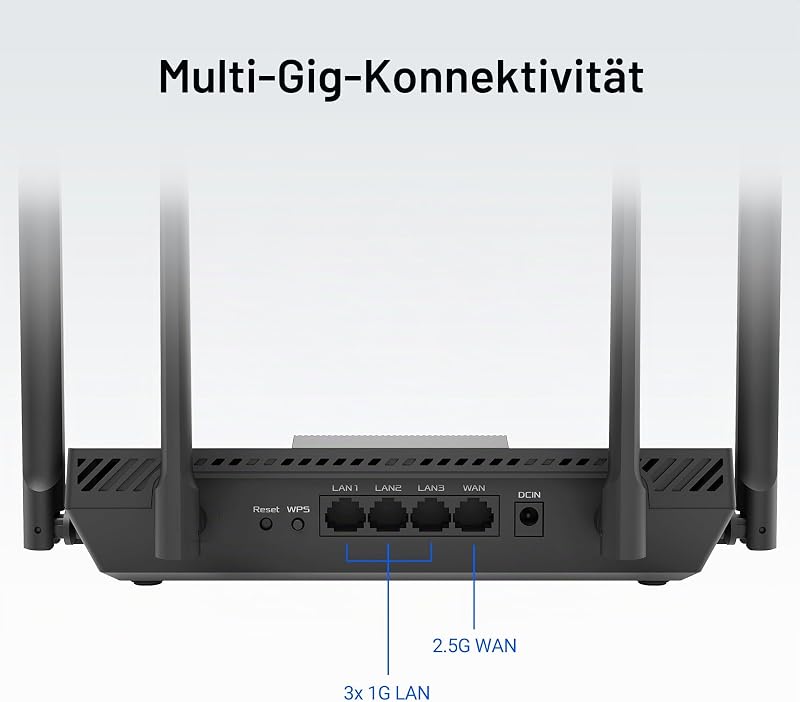 RT-BE50 BE3600 Dual Band WiFi 7 Smart AiMesh erweiterbarer Router