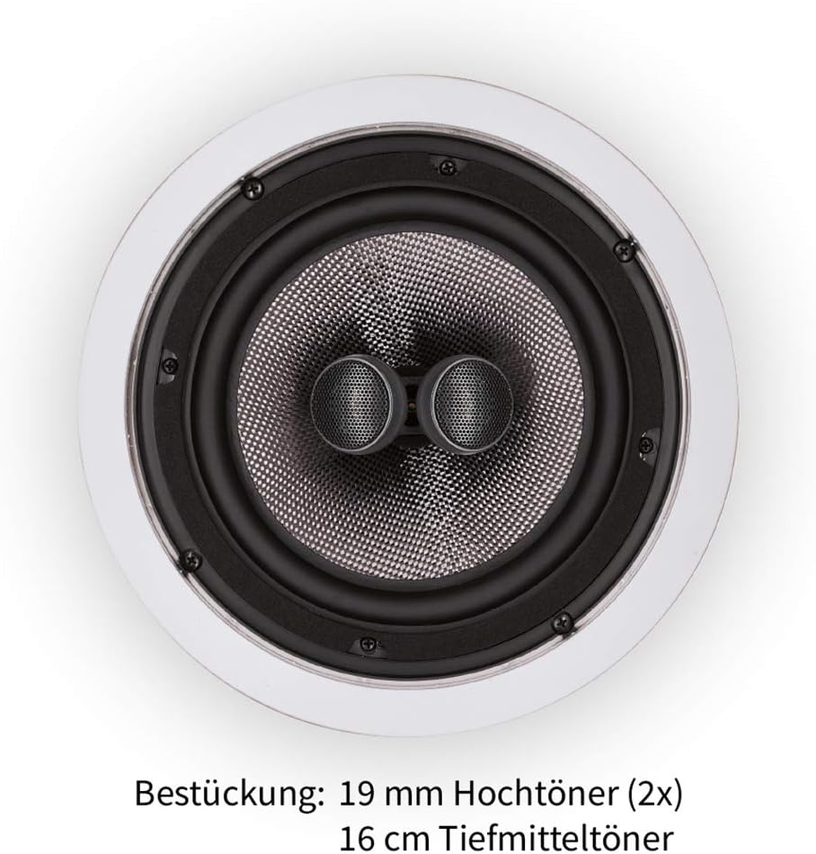 Magnat Interior IC 62 - loudspeakers (White, In-wall/in-ceiling, Universal, Wired, 35-35000 Hz, 2-way) - Image 4