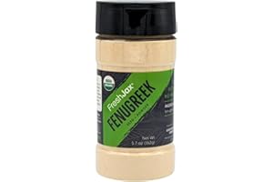 FreshJax Organic Fenugreek Seeds Powder – 5.7 oz | Made in USA | Premium Ground Fenugreek Spice for Cooking, Curries, Teas, Baking & Herbal Seasoning | Non-GMO, Gluten-Free, Keto, Paleo, No Preservatives