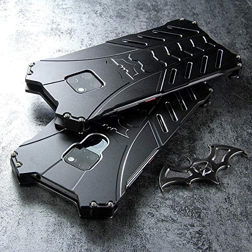 Tough Armor Batman Style Anti-Fall Shockproof Metal Case for Huawei Mate 20 / Huawei Mate 20 Pro/Huawei Mate 20 X, Aluminum Protective Skin Scratchproof Back Cover (for Huawei Mate 20 X)