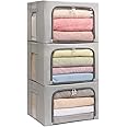 Amazon.com: 3Pack Frame Storage Box - Clothes Storage Bin Bags Oxford ...