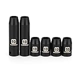MIXPOWER 6PCS 3/8"Drive 10mm Deep&Shallow Socket, 6
