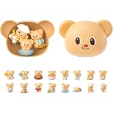 Funism Butterbear Cubby Face Blind Box Figures, Cute Collectibles Toys | Random Design Action Figures Collectible Toys for Desk Home Decor, Surprise Toys Holiday Birthday Gifts for Girls and Boys