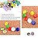Joyous Journey Colorful Push Pins, 3/8 Inch Plastic Coated Round Head with 5/16 Inch Stainless Steel Point Thumb Tacks, 300 PCS (Black)