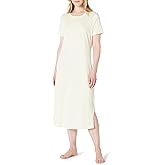 Amazon Essentials Women's Soft Cotton Blend Short Sleeve Sleep Nightgown