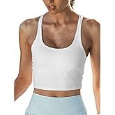CUPSHE Womens Racerback Sports Bra Crop Tops Workout Gym Fitness Bra with Removable Pads