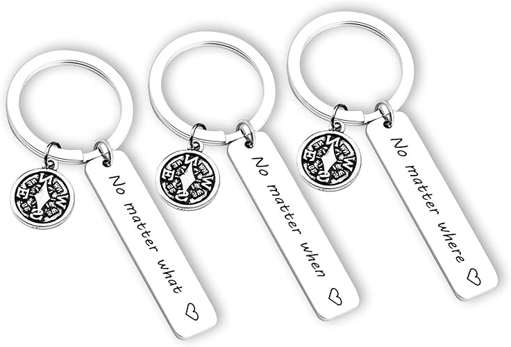 Amazon Com Eigso No Matter When Where What Keychain Compass