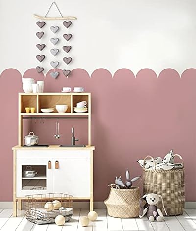 Ideal Stencils Scallop Border Nursery Wall Stencil Size L 10x80cm