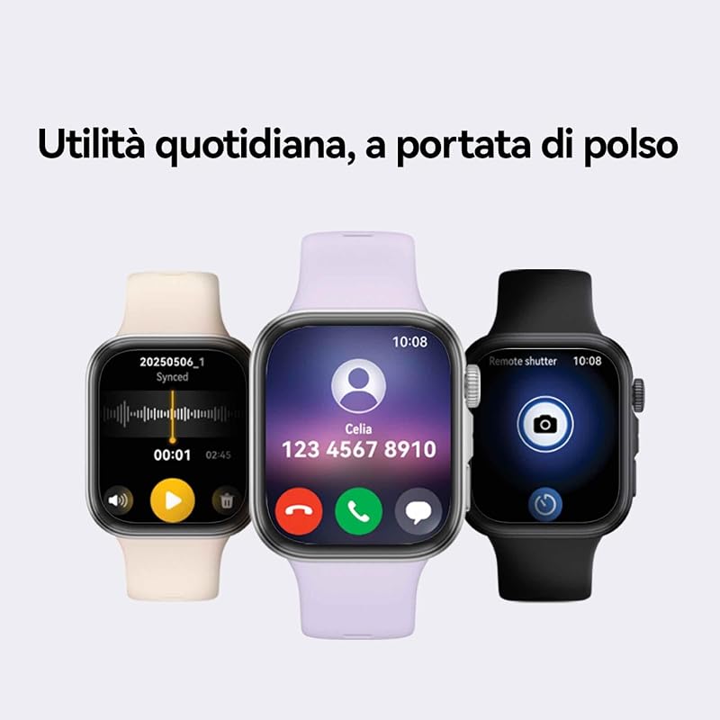 WATCH FIT 4 Smartwatch, 100 Modalità di Allenamento, Ultra-sottile, Fitness Tracker, iOS & Android, Cassa in Alluminio, Batteria fino a 10 Giorni, 1.82”Display AMOLED, GPS, 30 mesi di Garanzia