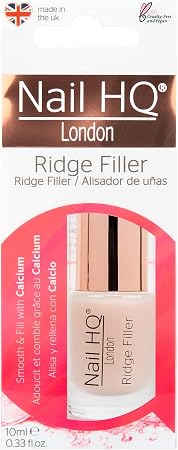 Nail HQ Ridge Filler – 10 Ml Firstfüller Für Geriffelte Nägel, Mit Weizenkeimöl, Kalzium & Vitamin E