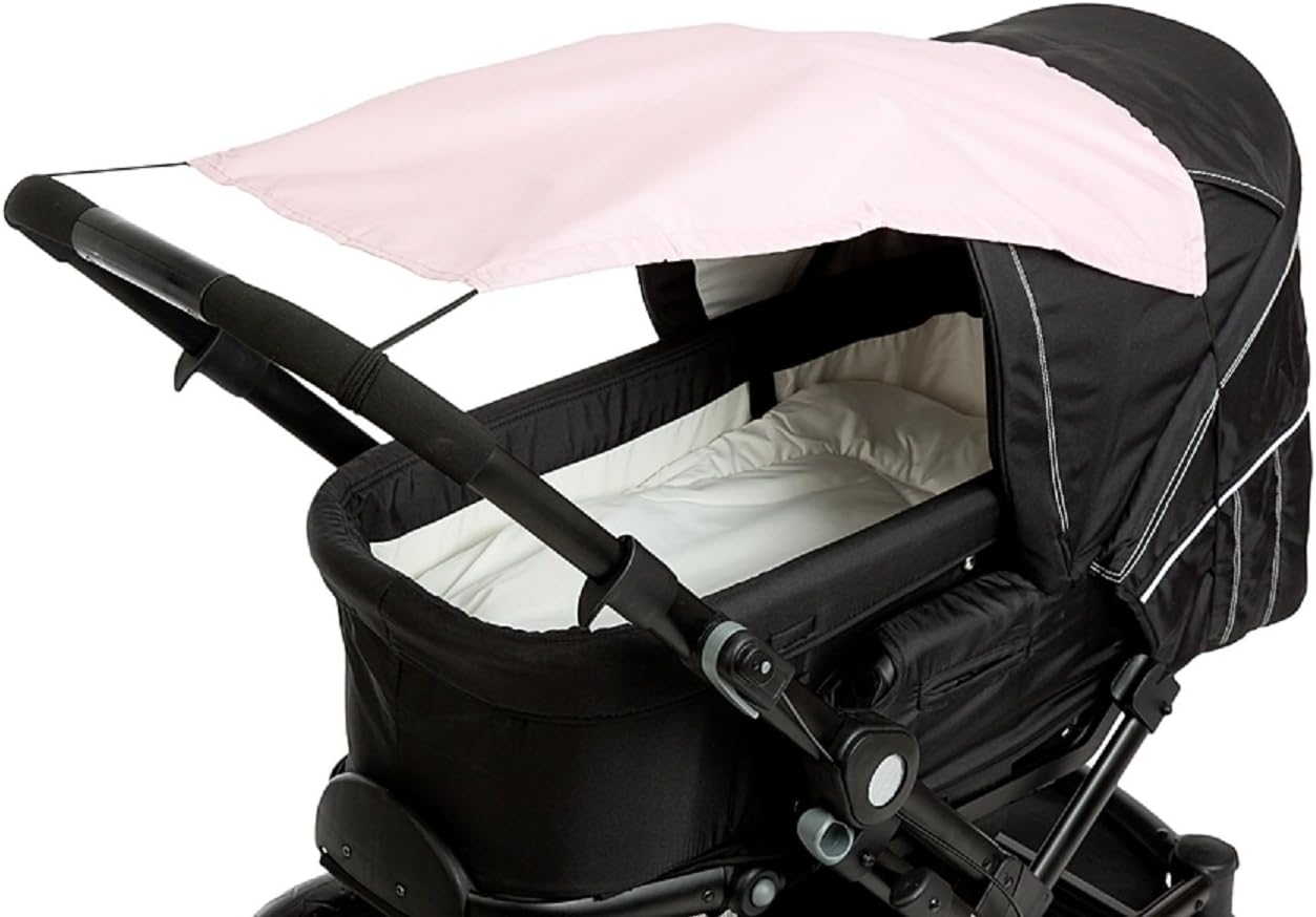 AltaBeBeUniversal Baby Sunshade for Pram and Stroller with Anti-UV Protection 50 Plus, Rose