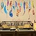 Wall Sticker, Mikey Store Classic Creative Dream Catcher Feather Art Decal Mural