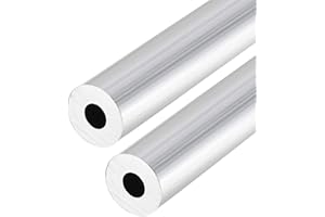 TA-VIGOR 2pcs 6063 Aluminum Tube 12mm OD 5mm ID 300mm Length, Straight Seamless Round Aluminum Tubing for Crafts