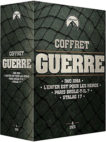 Coffret Guerre : Iwo Jima + L'enfer est pour les héros + Paris brûle-t-il ? + Stalag 17 - Pack