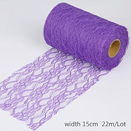 Buy Pinkdose Dark Purple 22m Roll Tulle Roll Spool Lace