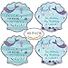 40pcs Birthday Bridal Mermaid Stickers Thank You Sea Shell Labels Party Favors Pink and Glitter Theme Party Decoration Suppliers